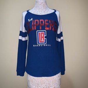 NBA Los Angeles Clippers Women Sport Shirt Blue